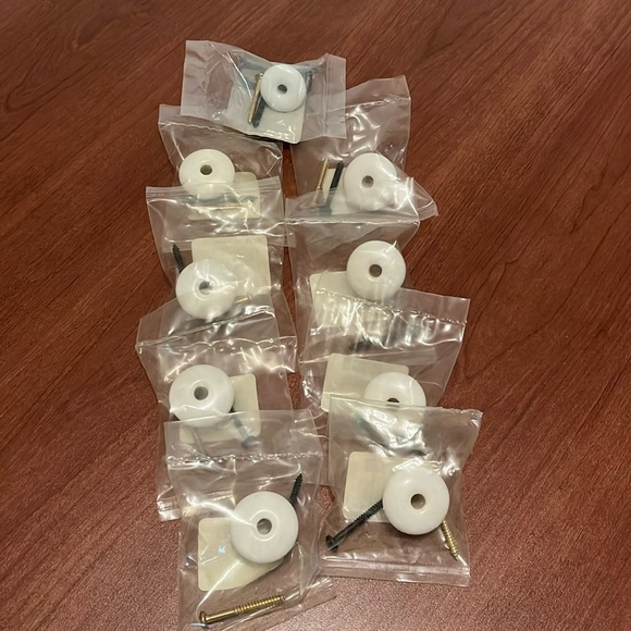 Set of 9 Porcelain Drawer Knobs - Picture 1 of 5